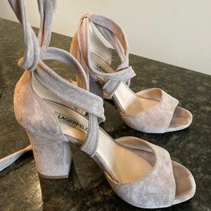 Barley worn Karl Lagerfeld heels